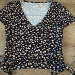 tillys floral cross shirt